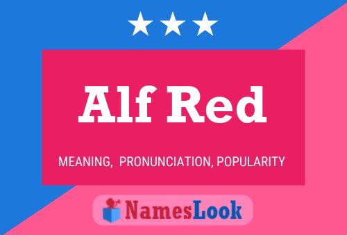 Affiche de nom Alf Red