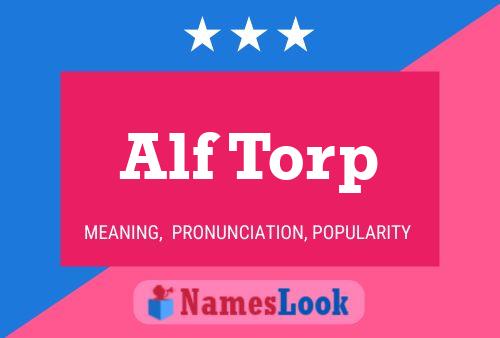 Affiche de nom Alf Torp