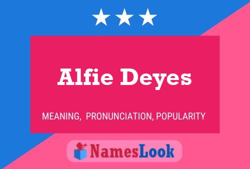 Affiche de nom Alfie Deyes