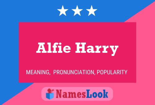 Affiche de nom Alfie Harry