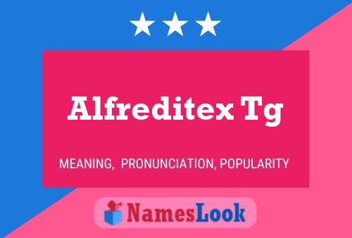 Affiche de nom Alfreditex Tg