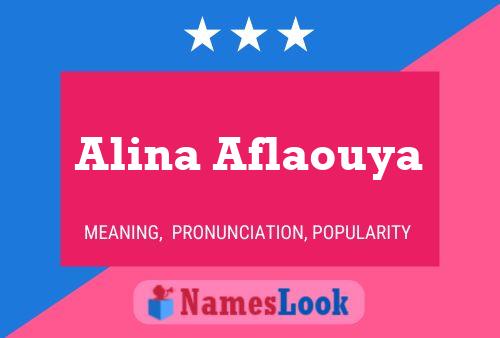 Affiche de nom Alina Aflaouya