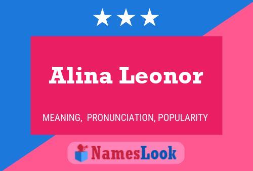 Affiche de nom Alina Leonor