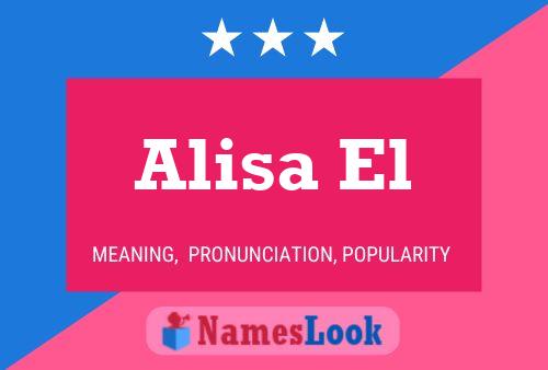 Affiche de nom Alisa El