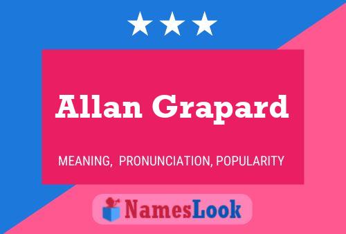 Affiche de nom Allan Grapard