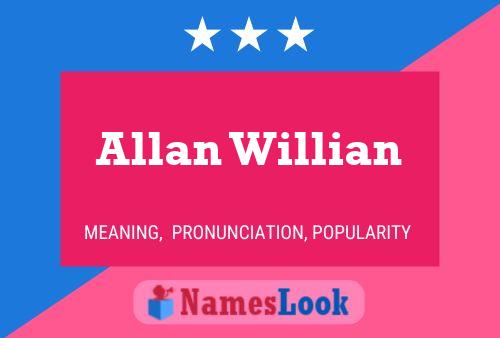 Affiche de nom Allan Willian