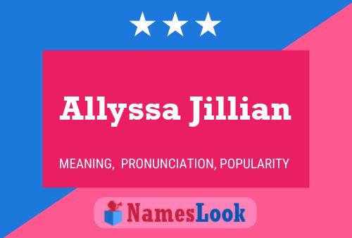 Affiche de nom Allyssa Jillian