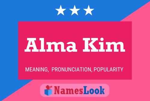 Affiche de nom Alma Kim