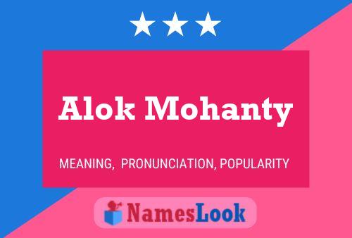 Affiche de nom Alok Mohanty