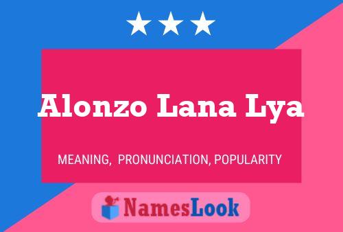 Affiche de nom Alonzo Lana Lya