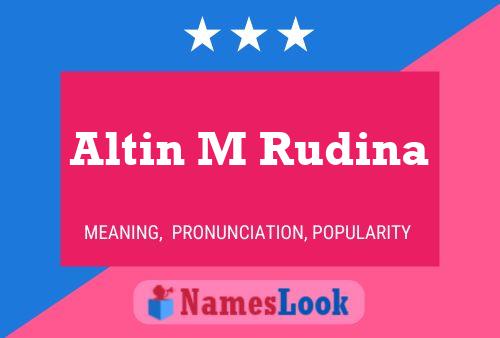 Affiche de nom Altin M Rudina