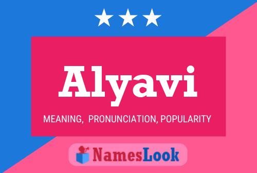 Affiche de nom Alyavi