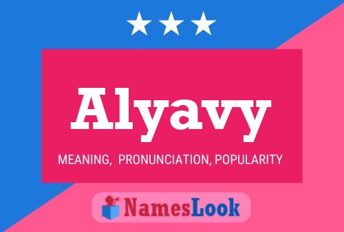 Affiche de nom Alyavy