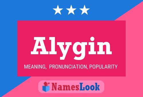 Affiche de nom Alygin