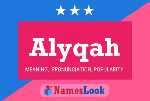 Affiche de nom Alyqah