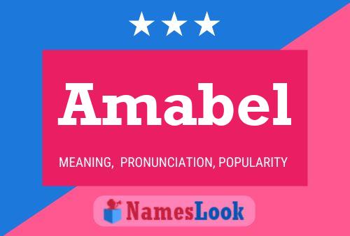 Affiche de nom Amabel