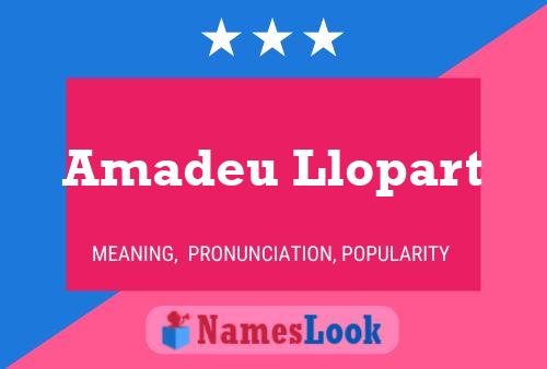 Affiche de nom Amadeu Llopart