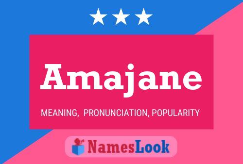 Affiche de nom Amajane