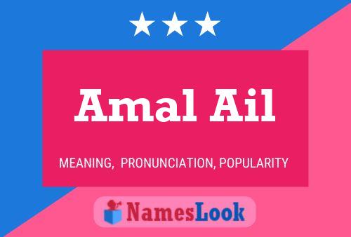 Affiche de nom Amal Ail