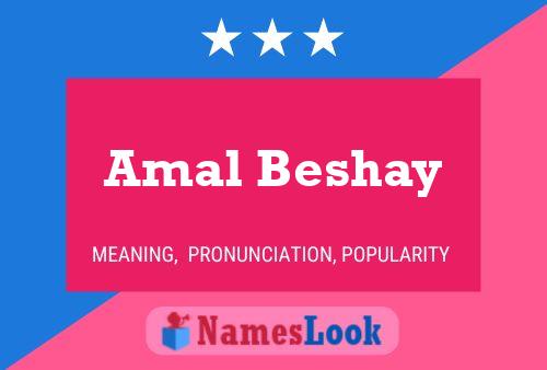 Affiche de nom Amal Beshay