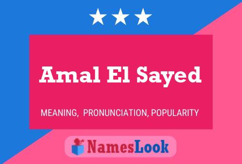 Affiche de nom Amal El Sayed