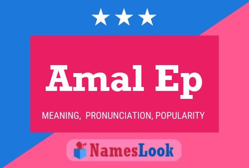 Affiche de nom Amal Ep