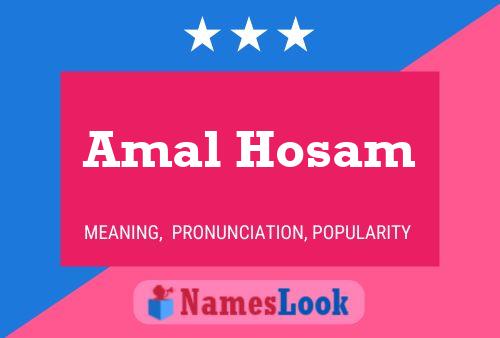 Affiche de nom Amal Hosam