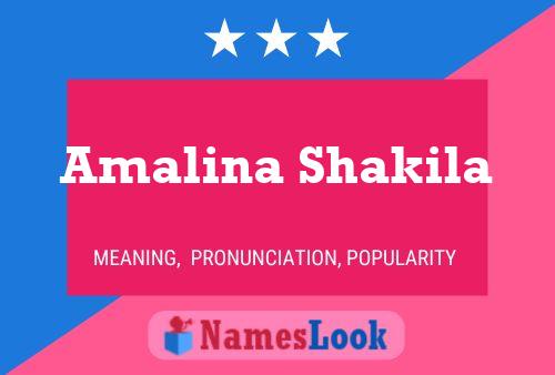 Affiche de nom Amalina Shakila