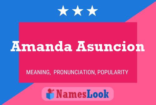 Affiche de nom Amanda Asuncion