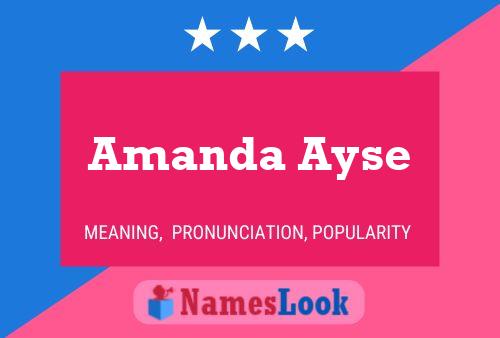 Affiche de nom Amanda Ayse