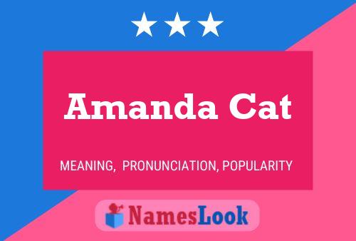 Affiche de nom Amanda Cat