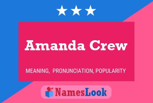 Affiche de nom Amanda Crew