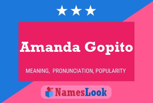 Affiche de nom Amanda Gopito