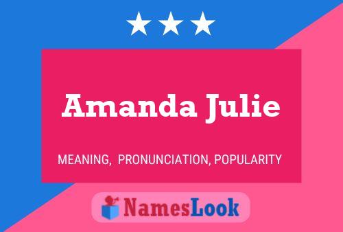 Affiche de nom Amanda Julie