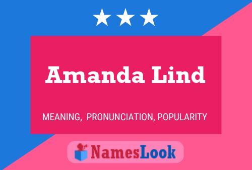 Affiche de nom Amanda Lind