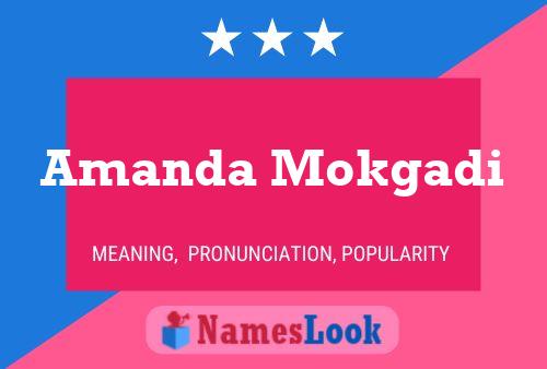 Affiche de nom Amanda Mokgadi