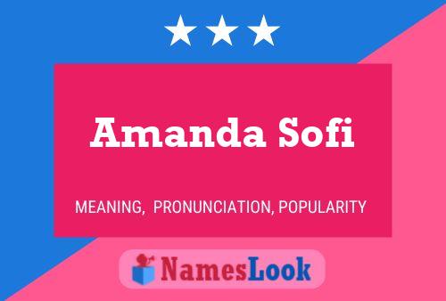 Affiche de nom Amanda Sofi