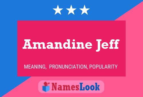 Affiche de nom Amandine Jeff