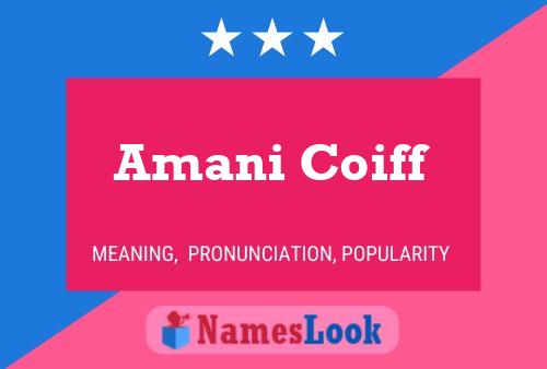 Affiche de nom Amani Coiff