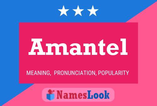 Affiche de nom Amantel