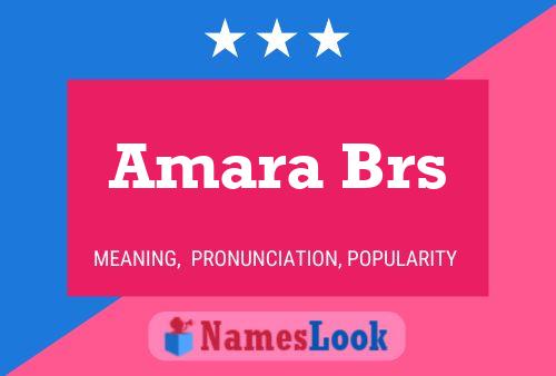 Affiche de nom Amara Brs