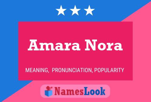 Affiche de nom Amara Nora