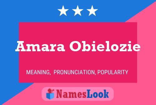 Affiche de nom Amara Obielozie