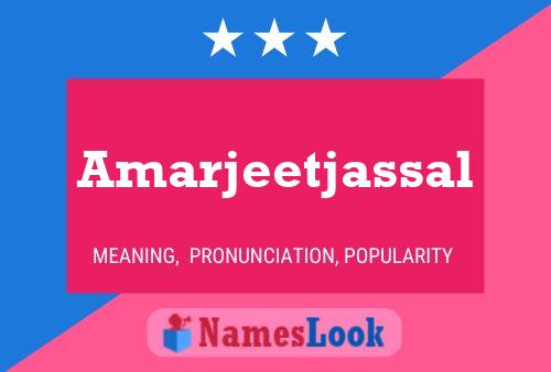 Affiche de nom Amarjeetjassal