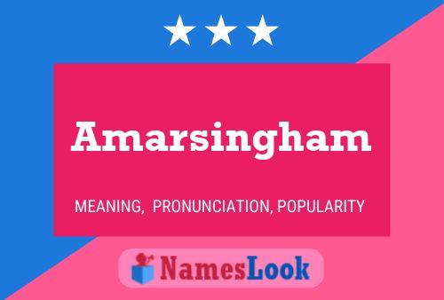 Affiche de nom Amarsingham