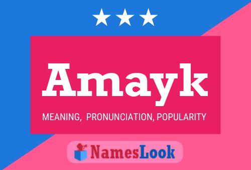 Affiche de nom Amayk