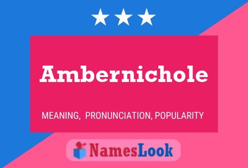 Affiche de nom Ambernichole