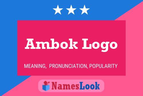 Affiche de nom Ambok Logo