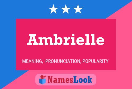 Affiche de nom Ambrielle