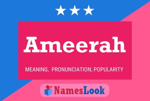 Affiche de nom Ameerah